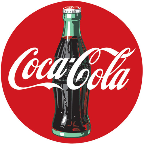 COKE® Disc Embossed Tin Sign