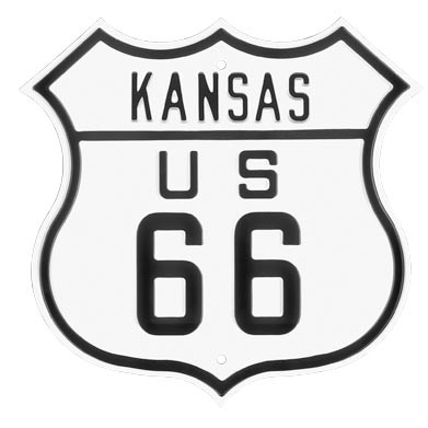 Route 66 Kansas Parking Street Sign