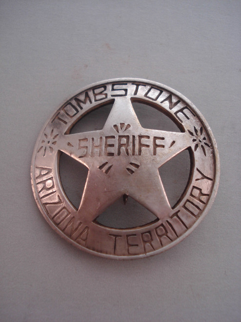 Tombstone Sheriff Arizona Territory Western Badge