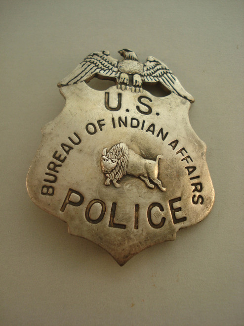 U.S. Bureau of Indian Affairs Police Western Badge 