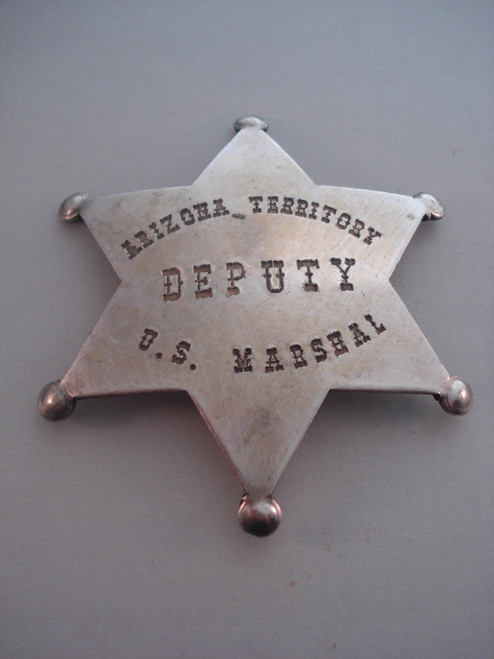 Arizona Territory Deputy U.S. Marshal Western Badge