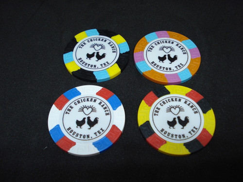 The Chicken Ranch Houston Texas Brothel Collectors Poker Chip Cathouse Whore House Black