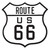 Route 66 Die-Cut Tin Sign