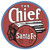 Santa Fe The Chief Tin Sign