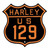 Harley H-D® Route 129 Parking Street Sign