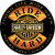 H-D® Ride Hard Round Round Die-Cut and Embossed Tin Sign