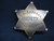 Deputy U.S. Marshal Oklahoma Terr. Solid Brass Western Badge 