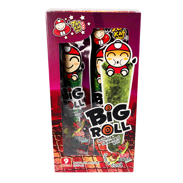 Tao Kae Noi Grilled Seaweed Roll BBQ Flavor 0.95 oz(Sim)