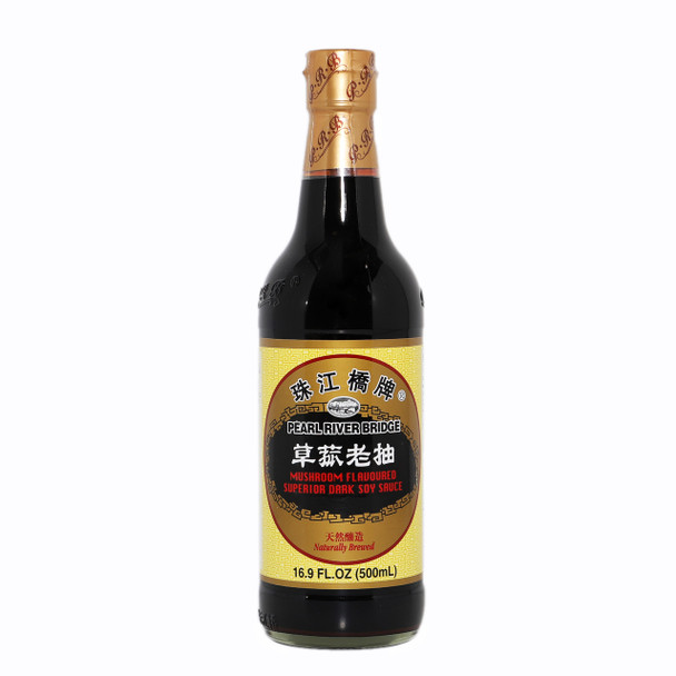 Pearl River Bridge Mushroom Flavored Superior Dark Soy Sauce 16.9 oz(Bowen)