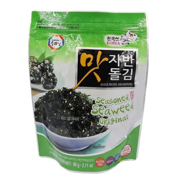 Surasang Seasoned Seaweed Original 2.11 oz(Alex)