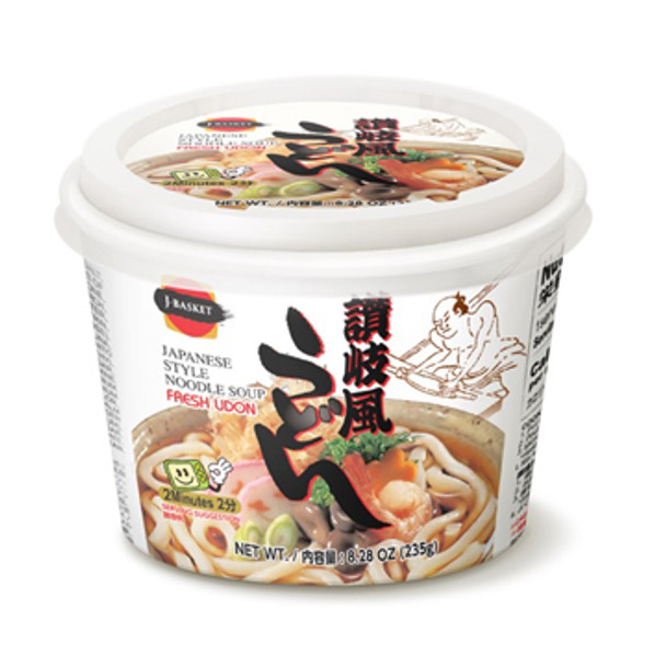 J-Basket Japanese Style Noodle Soup Fresh Udon 8.28 oz