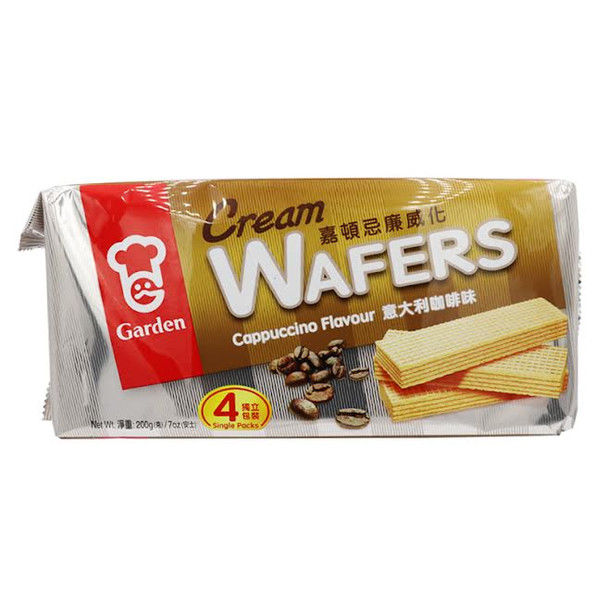 Garden Cream Wafers Cappuccino Flavour 7 oz