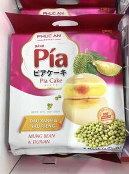 Phuc An Bakery Pia Cake Mung Bean & Durian 14 oz