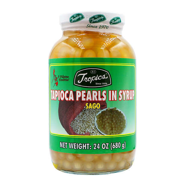 Tropics Tapioca Pearls In Syrup 24 oz(denis)