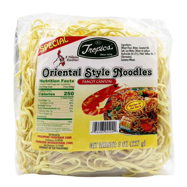 Tropics Oriental Style Noodles Pancit Canton 8 oz