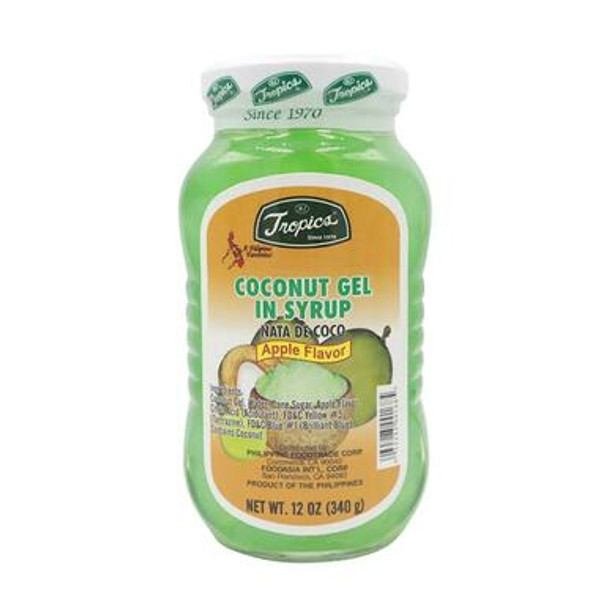 Tropics Coconut Gel In Syrup Apple Flavor 12 oz