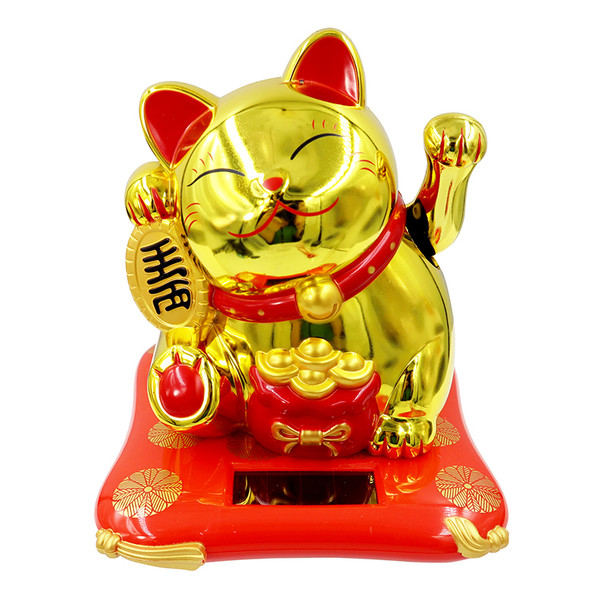 Solar Rocker Lucky Cat "5.5