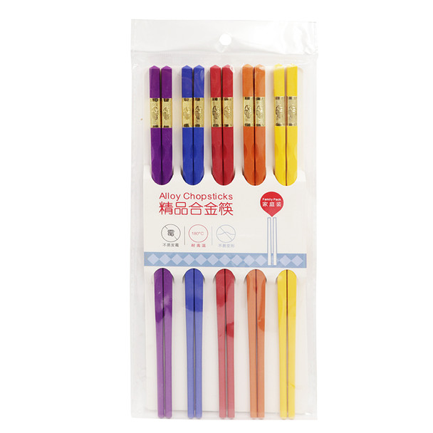 Alloy Chopsticks Five Colors 41014