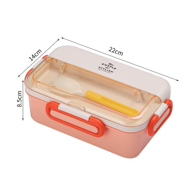 Puzzle Stylish Lunchbox Long Red