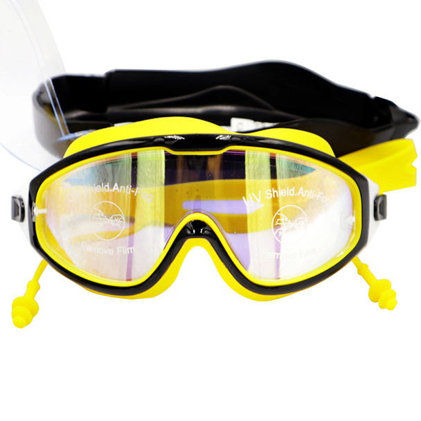 COOSA UV Shield Anti-Fog Swimming Goggles (Yellow)