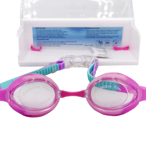 COOSA CA-936 Swimming Goggles (Pink/Purple/Light Blue)