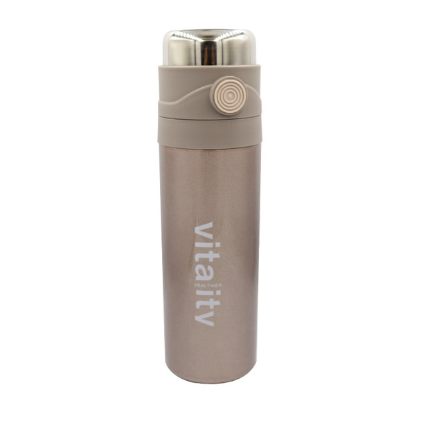 AIMING DE Steel Vacuum Flask ZM-8076 - Brown