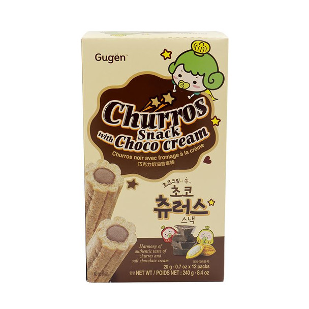 Gugen Churros Snack w/ Choco Cream 8.4oz