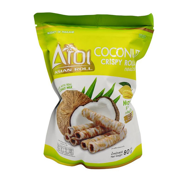 Aroi Asian Roll Coconut Crispy Rolls Mango 2.82oz