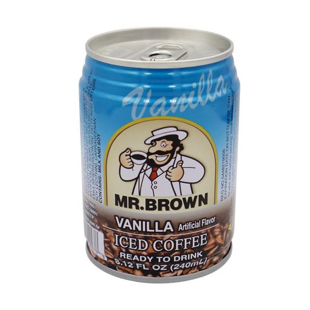 Mr.Brown Cappuccino Vanilla Flavored Iced Coffee 8.12 oz