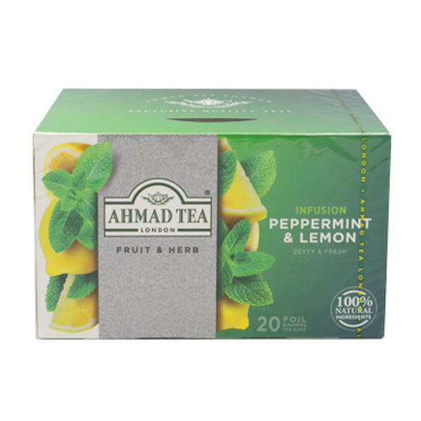 Ahmad Tea Fruit & Herb Peppermint & Lemon 20 Teabags