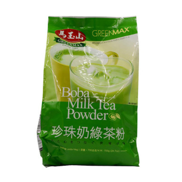 GreenMax Green Tea Flavor Boba Milk Tea Powder 24.7oz