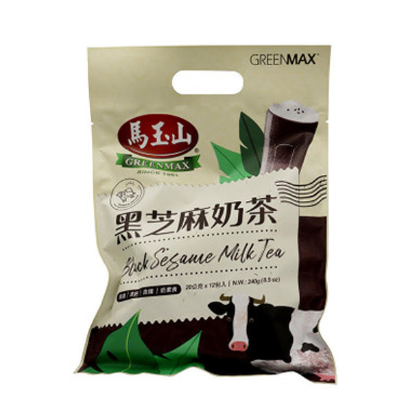 GreenMax Black Sesame Milk Tea 12 Sachets
