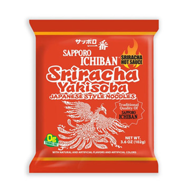 Sapporo Ichiban Sriracha Yakisoba Japanese Style Noodles 3.6oz