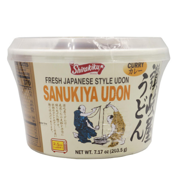 Shirakiku Sanukiya Udon Fresh Japanese Style Udon Curry Flavor 7.17oz