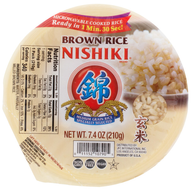 NISHIKI COOKED BROWN RICE 6PK 7.40 OZ
