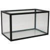 Aluminium Akvarium Svart 105l
