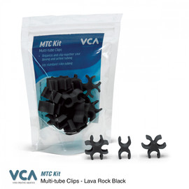 VCA Multi Tube clips Lava Rock Black (15 piece Kit)
