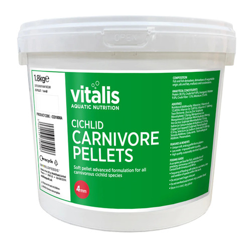 Vitalis Cichlid Carnivore Pellets 4mm - 1.8kg