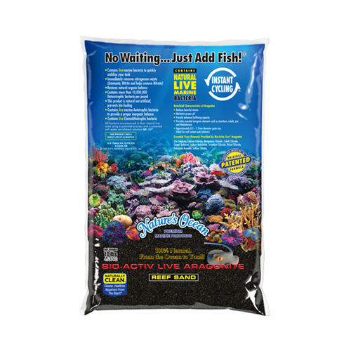 Natures Ocean BioActiv Live Sand - Black Beach 0.5-1.5mm 9.07kg