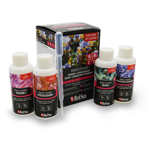 Red Sea Trace-Colors Starter Kit A,B,C&D 4x100ml