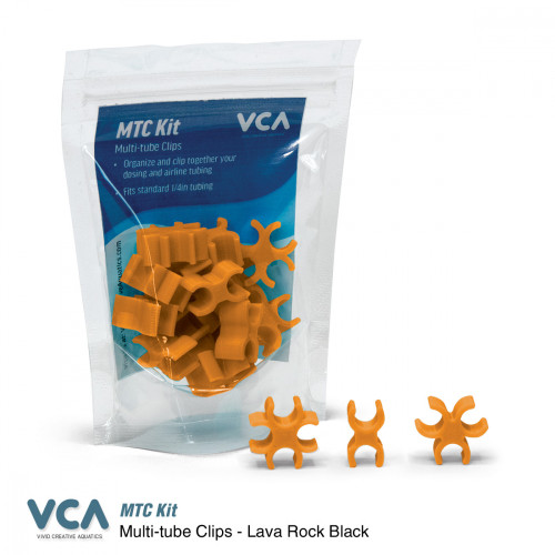 VCA Multi Tube clips  Yuma Orange (15 piece Kit)