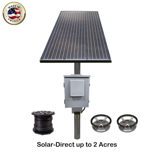 U.S. Solar Mounts SD2 Solar-Direct Aerator For up to 2.5 Acres with Single Panel  U.S. Solar Mounts SD2 Solar-Direct Aerator For up to 2.5 Acres with Single Panel