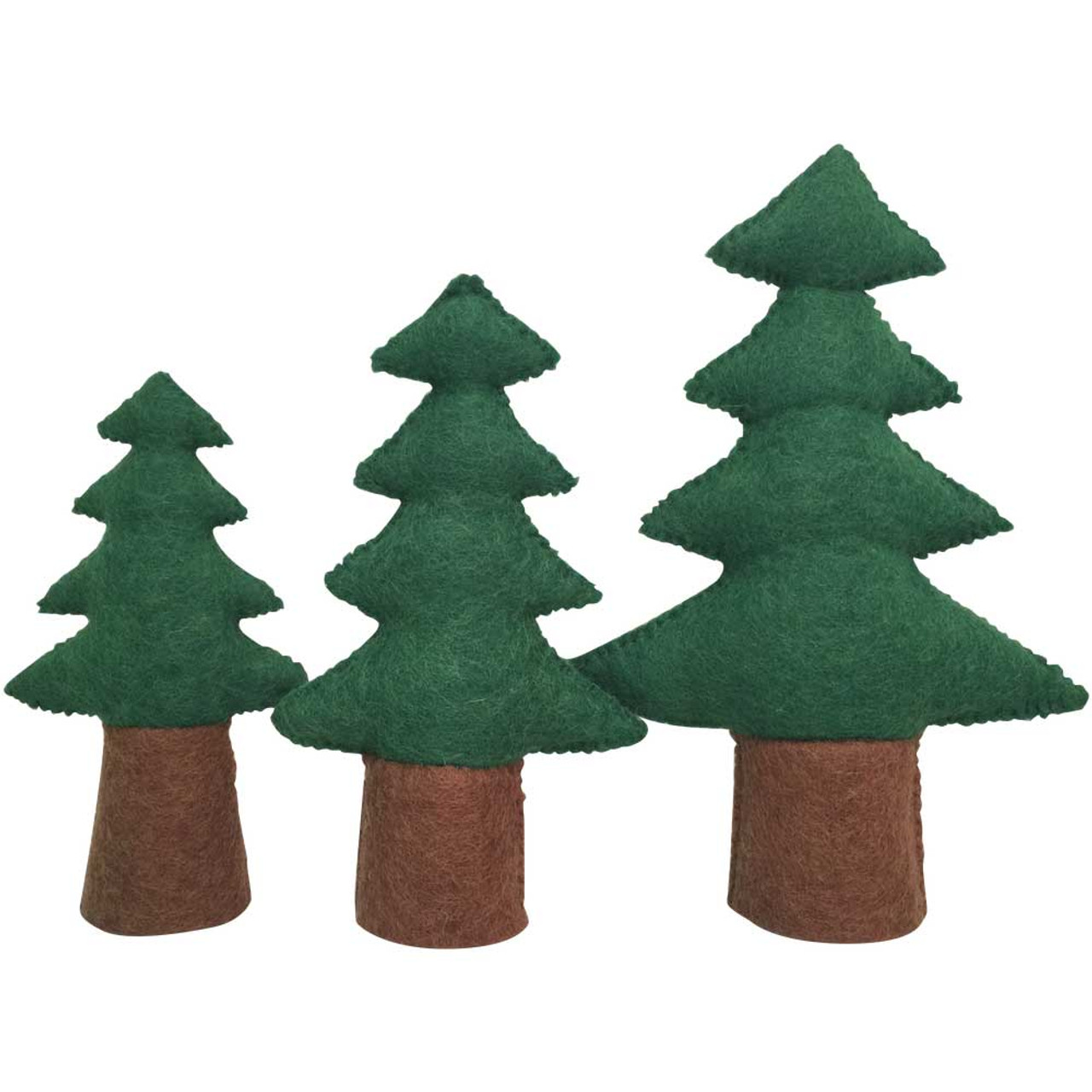 Pine Trees 3 Piece Set Papoose Toys Shop Inside