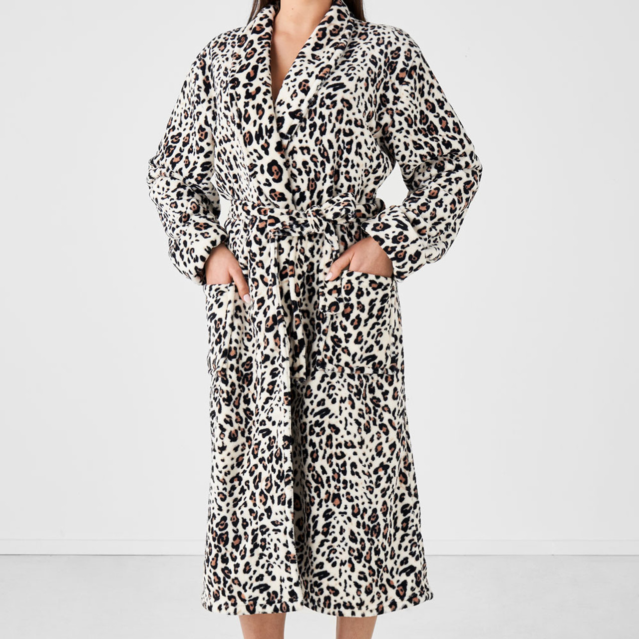 Dolce & Gabbana Leopard print-trim Bathrobe - Farfetch