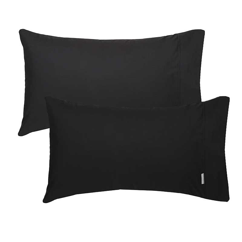 large black pillow cases