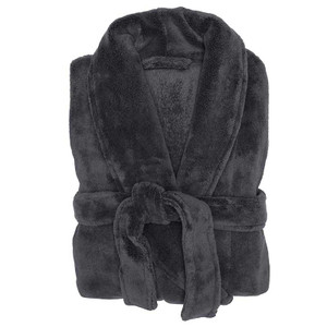 Microplush Bath Robe by Bambury|Charcoal Microplush Bath Robe by Bambury|Charcoal