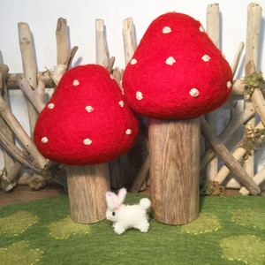 Toadstool Trees 2 piece Set by Papoose Toys Toadstool Trees 2 piece Set by Papoose Toys