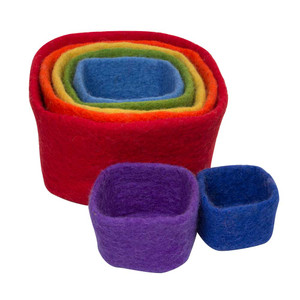 Rainbow Nesting Cubes by Papoose|Rainbow Rainbow Nesting Cubes by Papoose|Rainbow