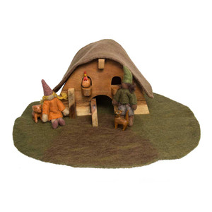 Gnome House Set 7 Piece Set by Papoose Toys| Gnome House Set 7 Piece Set by Papoose Toys|