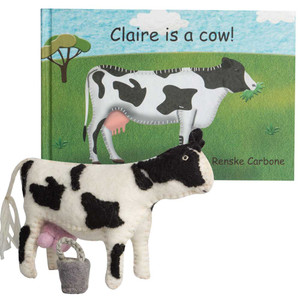 Claire is a Cow Book and Toy | Papoose Toys Claire is a Cow Book and Toy | Papoose Toys